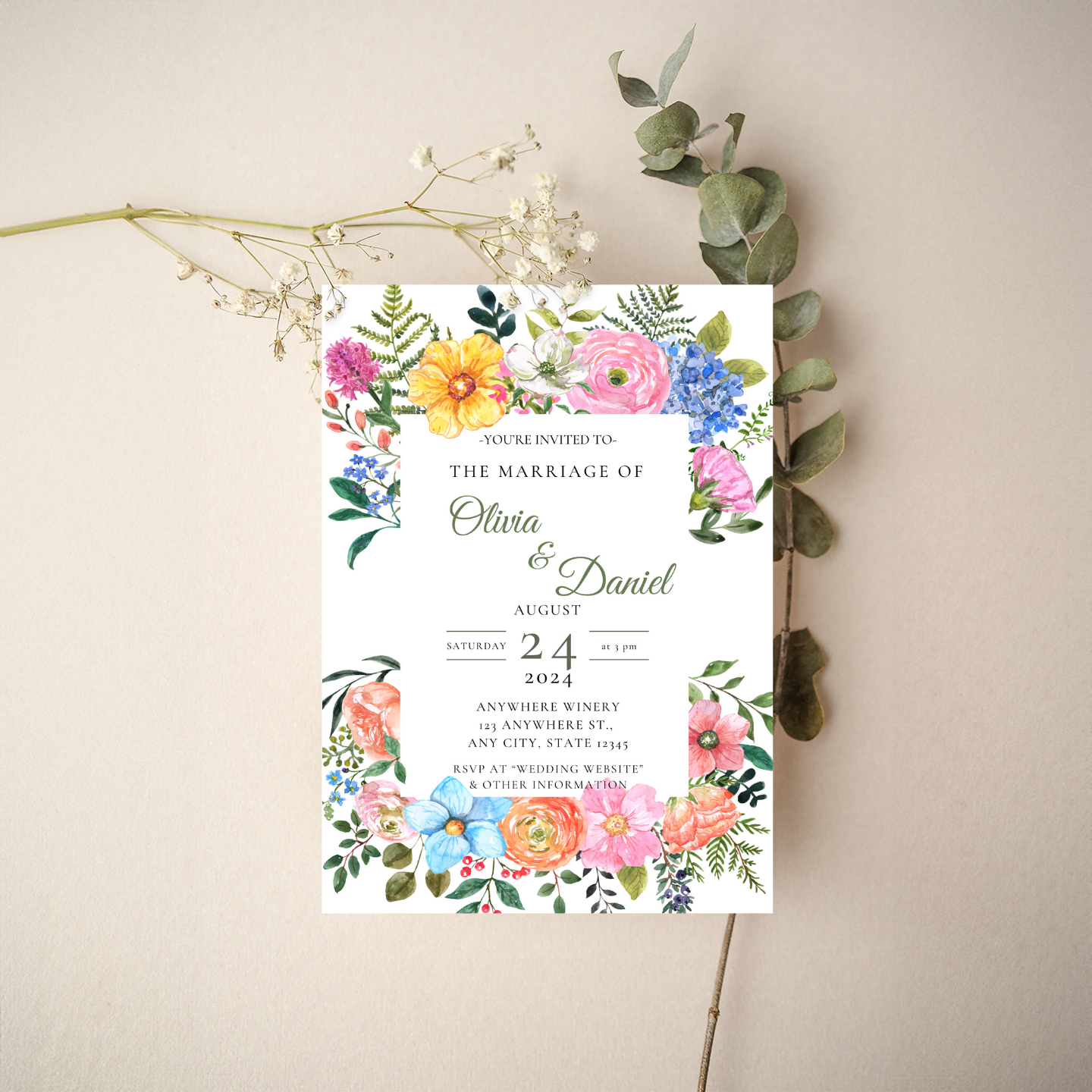 Invitation - Floral Style 10