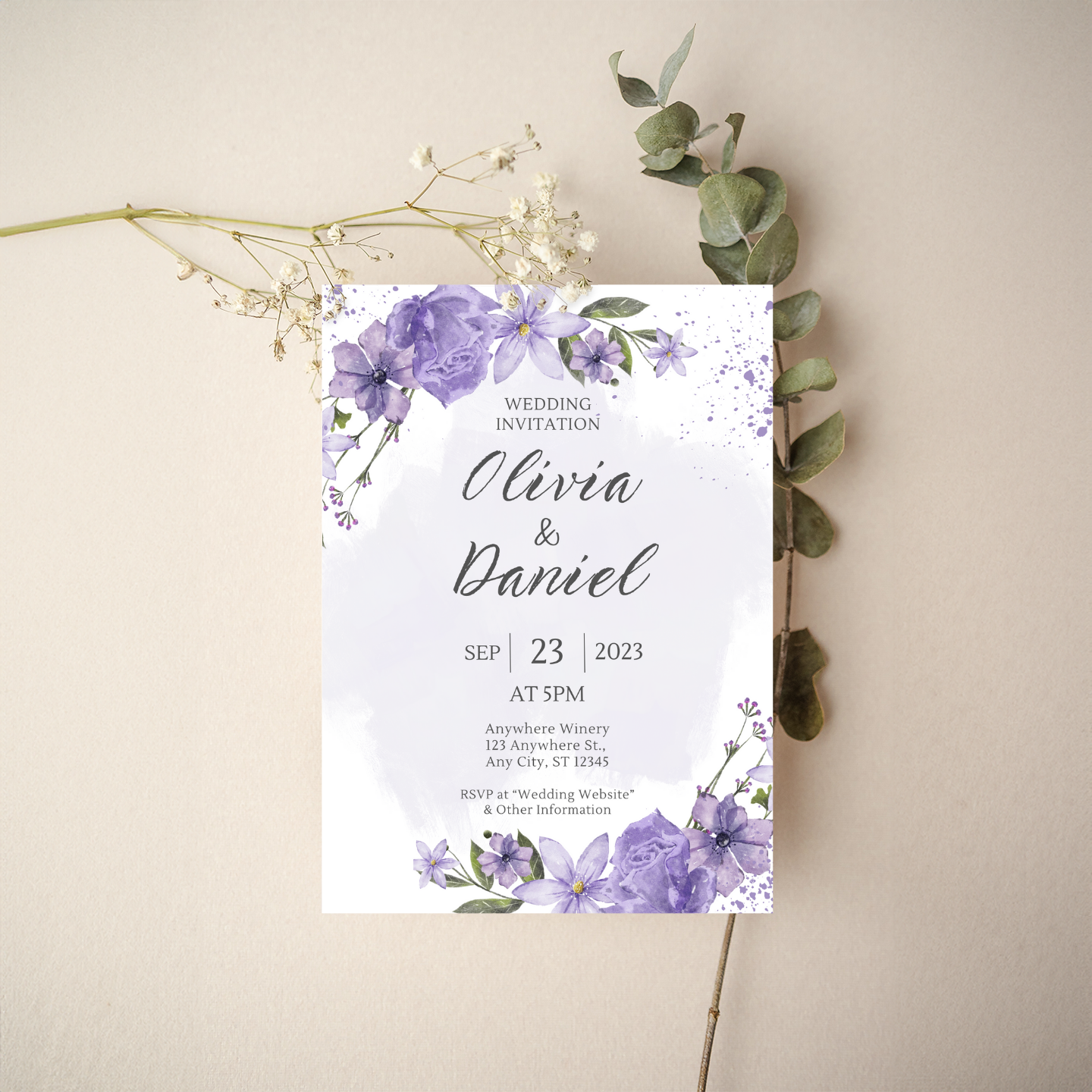 Invitation - Floral Style 11