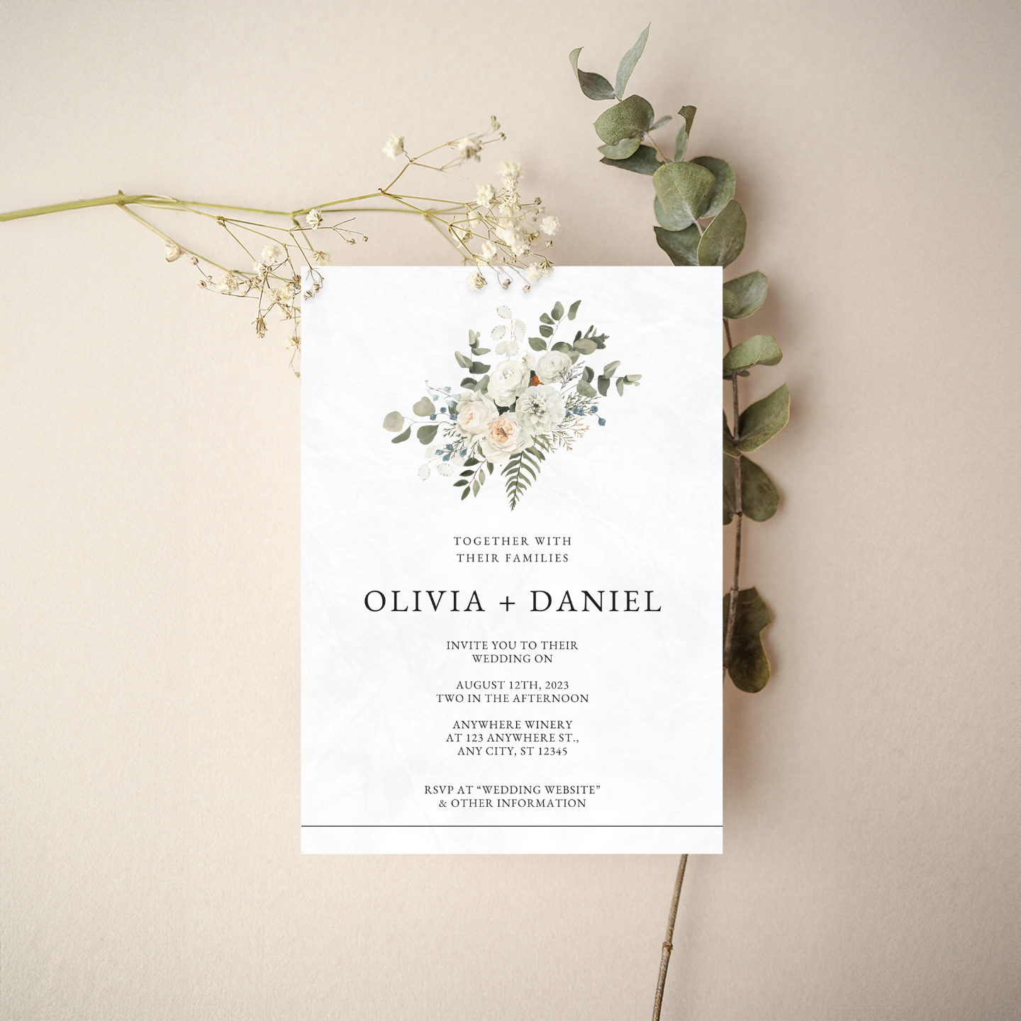 Invitation - Floral Style 12