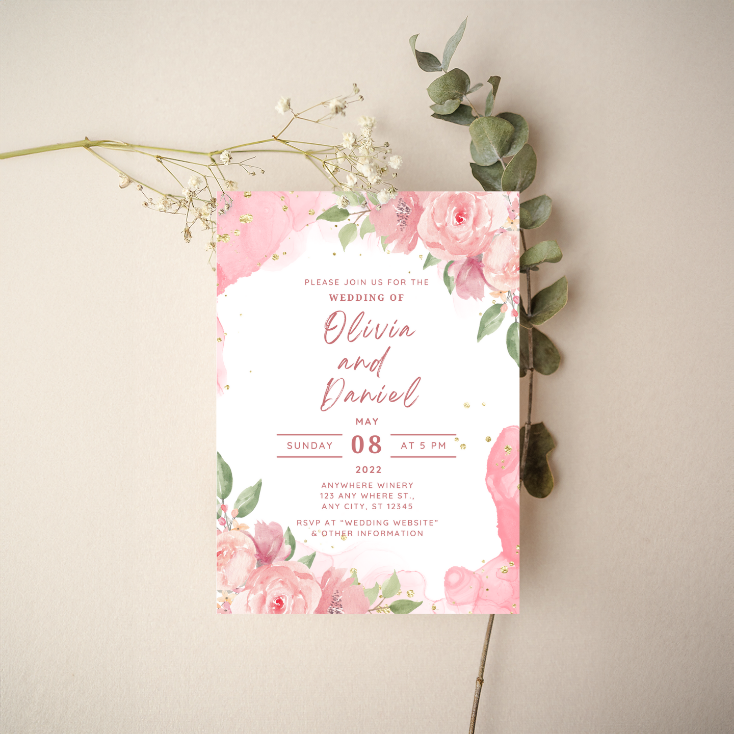 Invitation - Floral Style 13