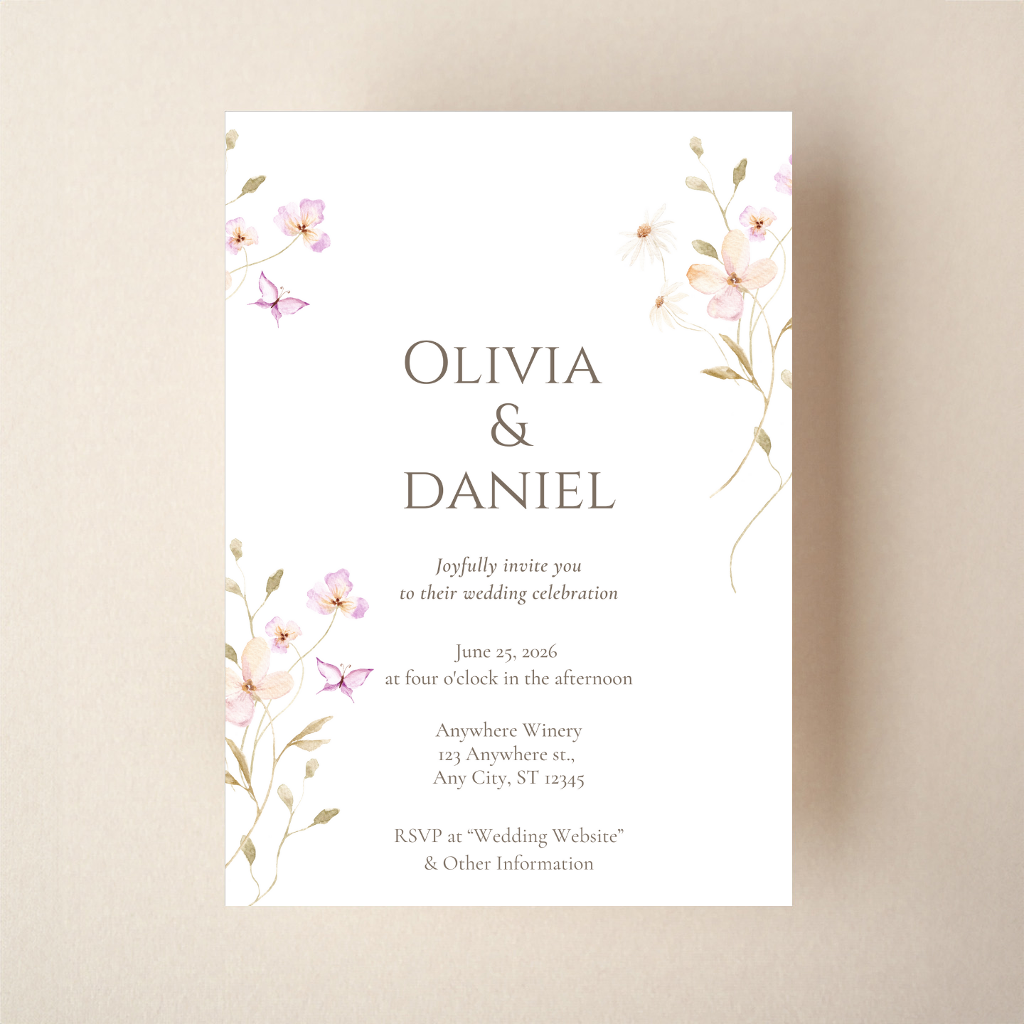 Invitation - Floral Style 15
