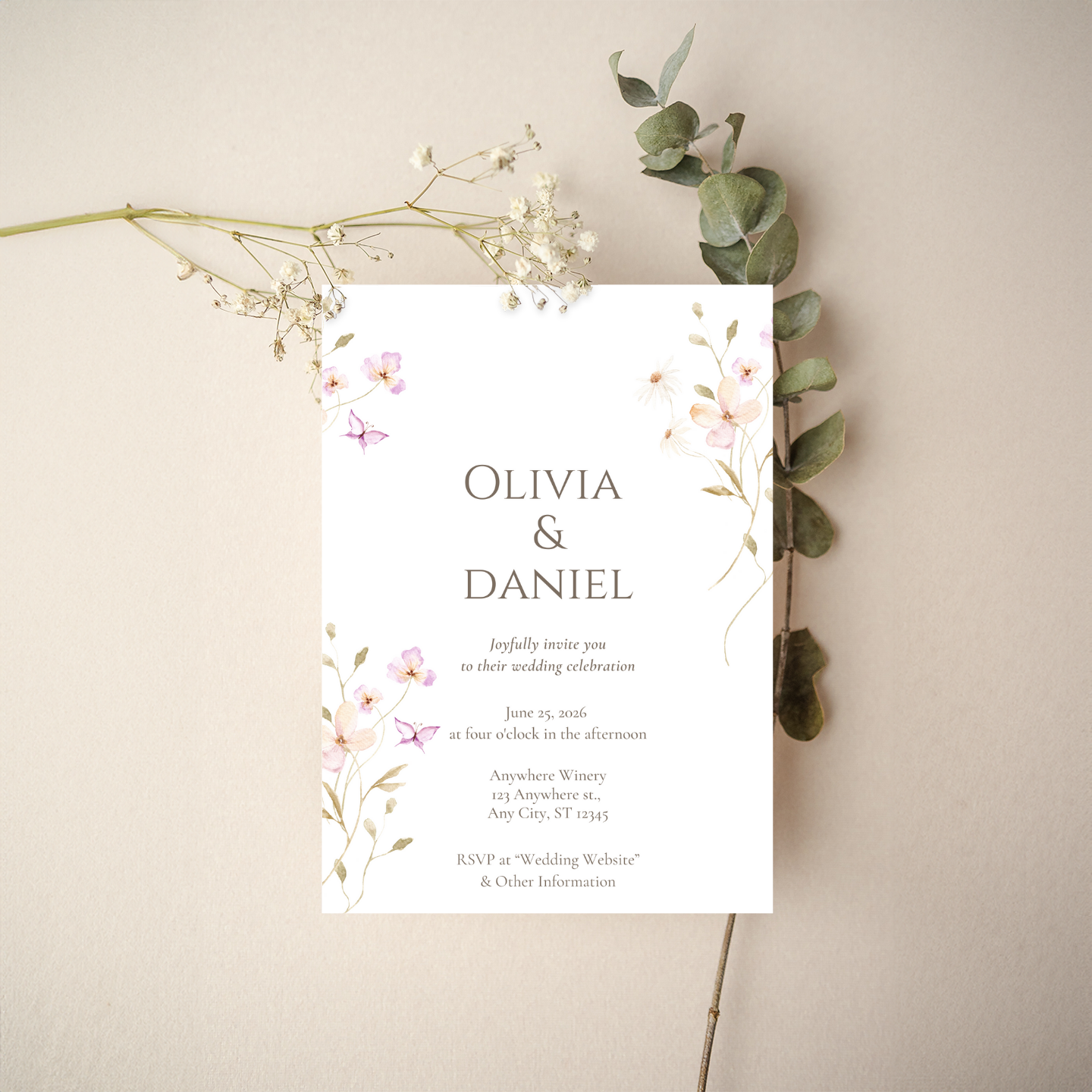 Invitation - Floral Style 15