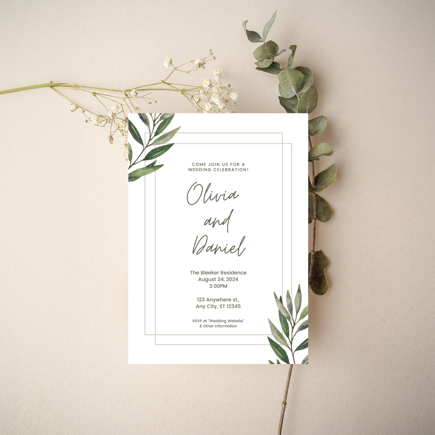 Invitation - Geometric Style 1