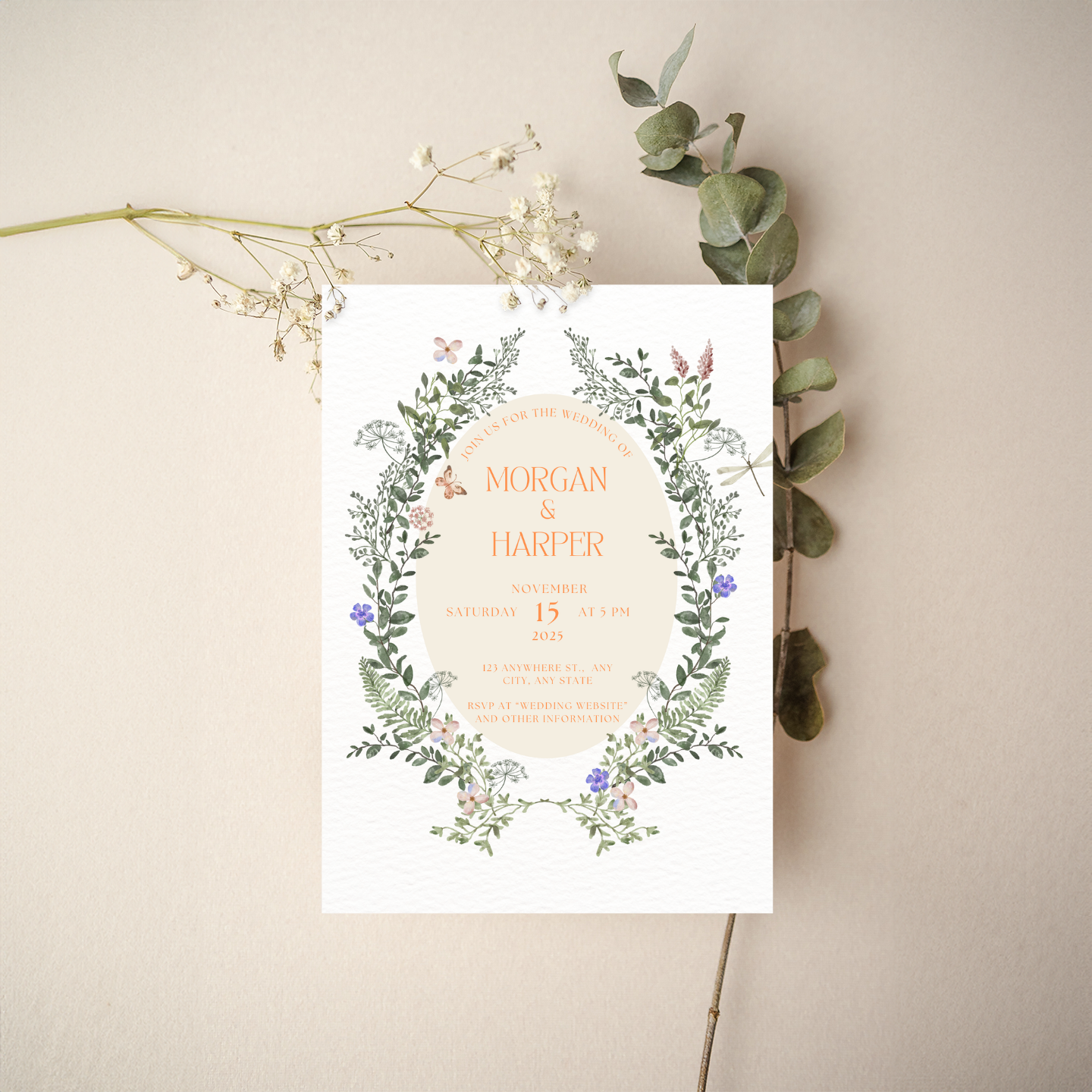 Invitation - Floral Style 1