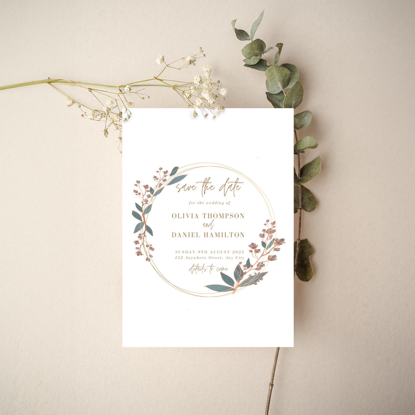 Save the Date - Floral Style 2