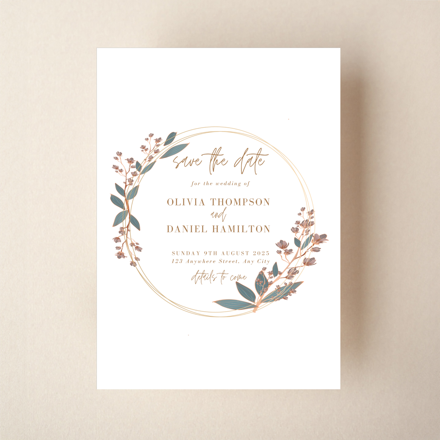 Save the Date - Floral Style 2