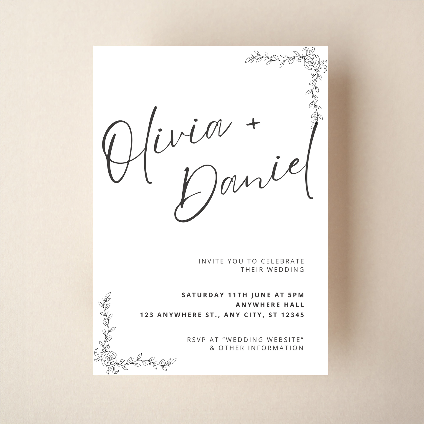 Invitation - Modern Minimal Style 2