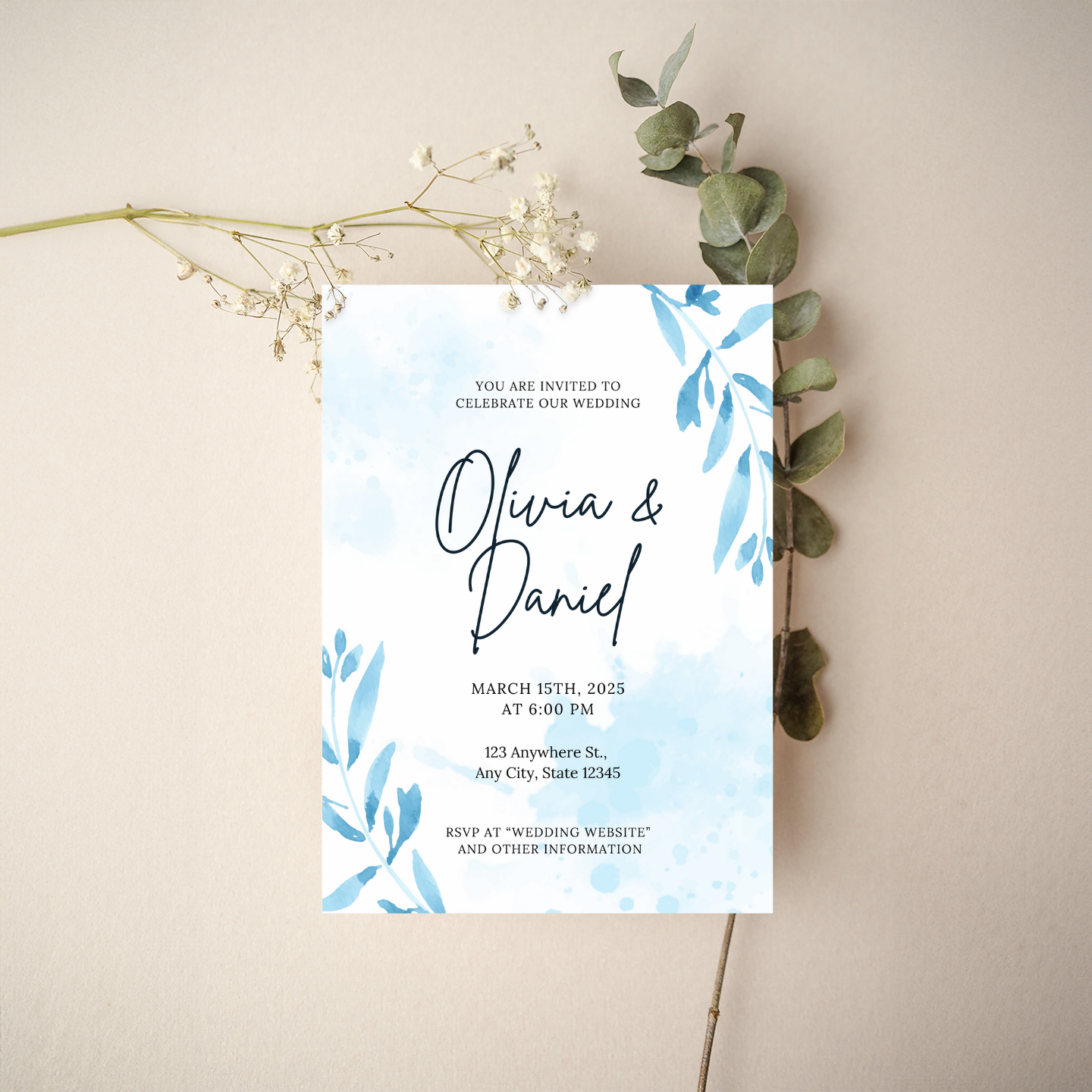 Invitation - Floral Style 2