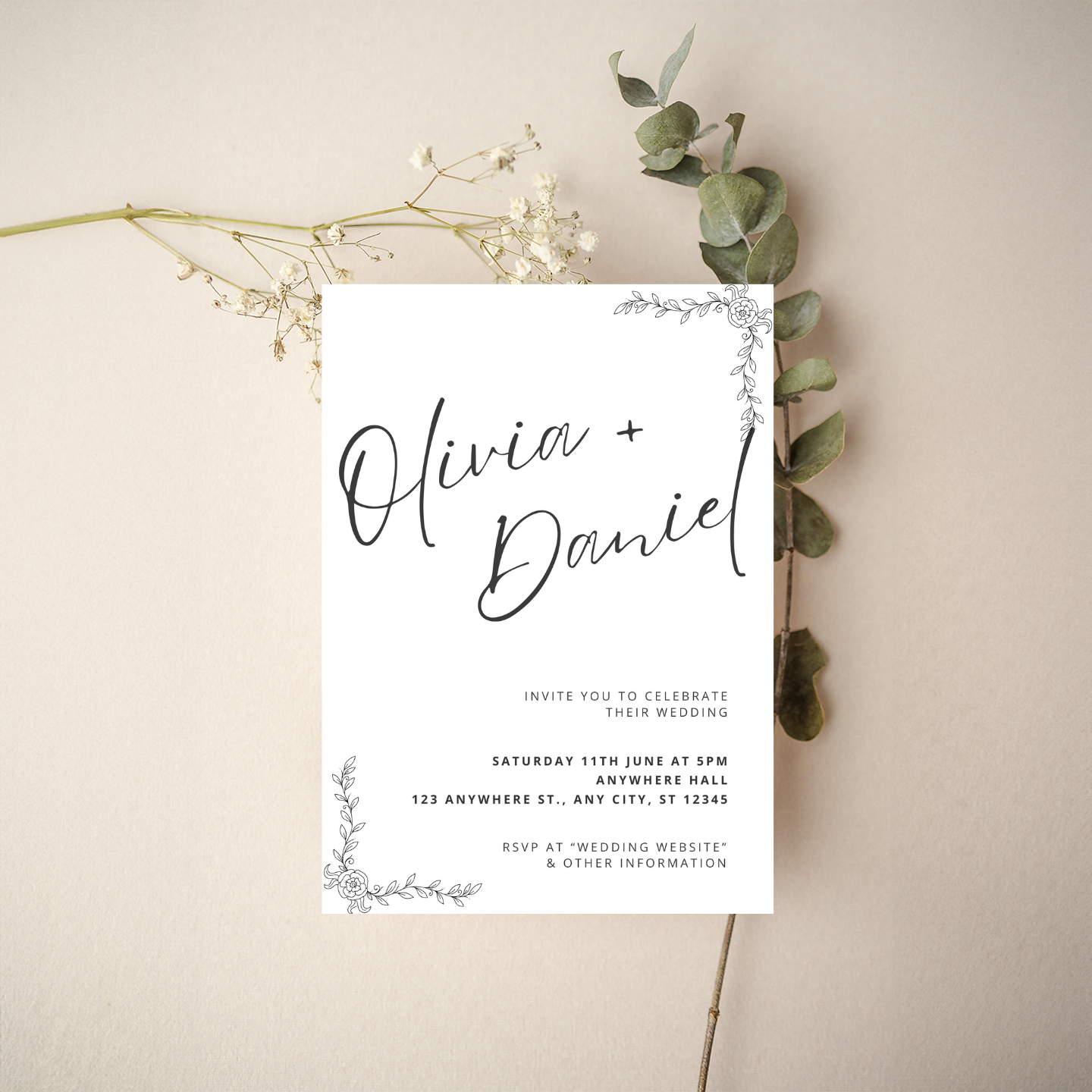 Invitation - Modern Minimal Style 2