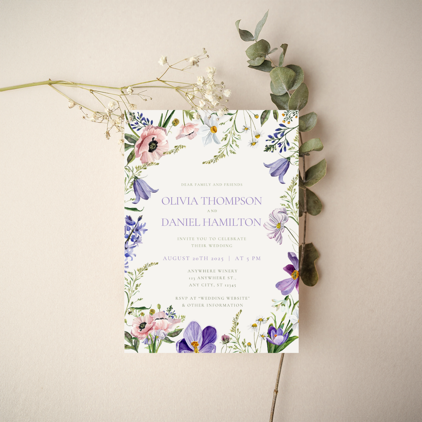 Invitation - Floral Style 3