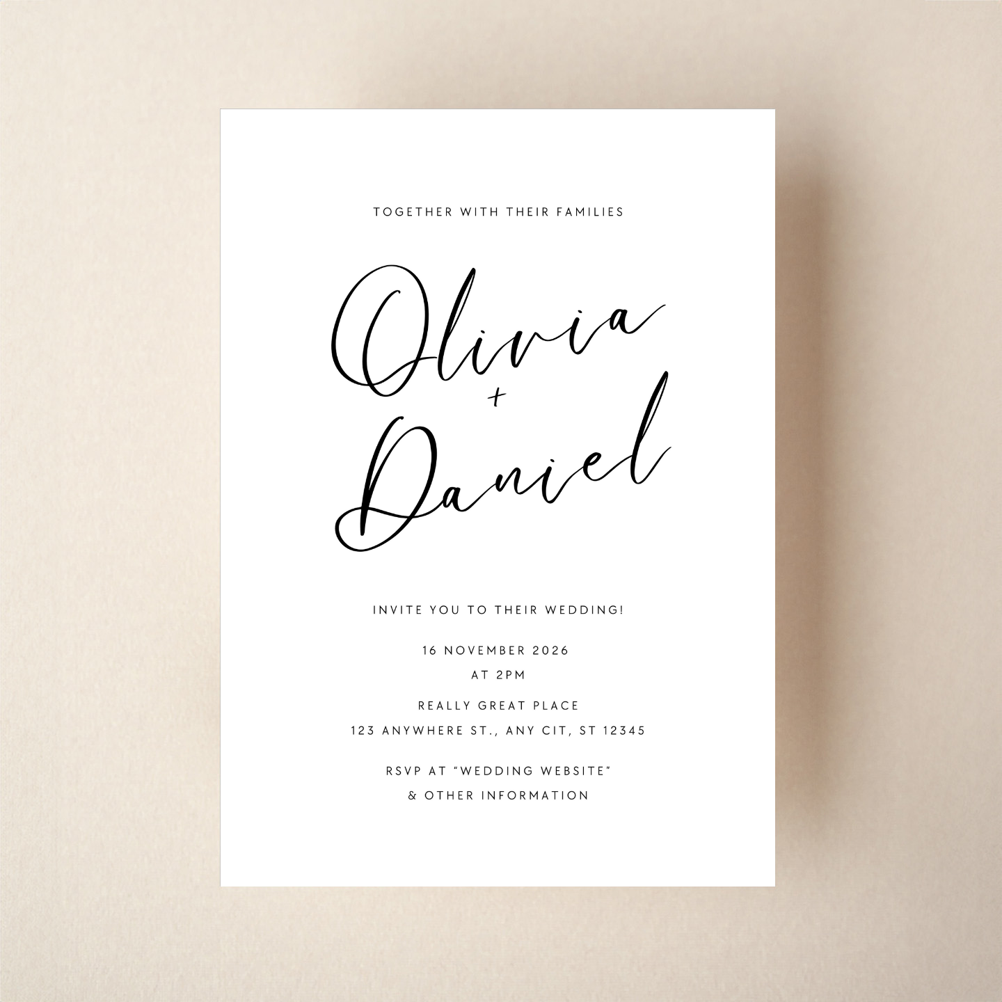 Invitation - Modern Minimal Style 3