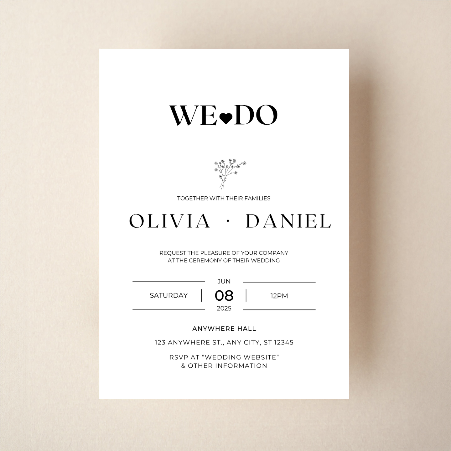 Invitation - Modern Minimal Style 4