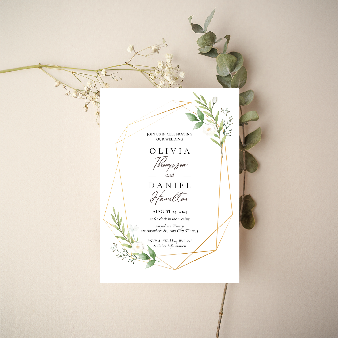 Invitation - Geometric Style 4