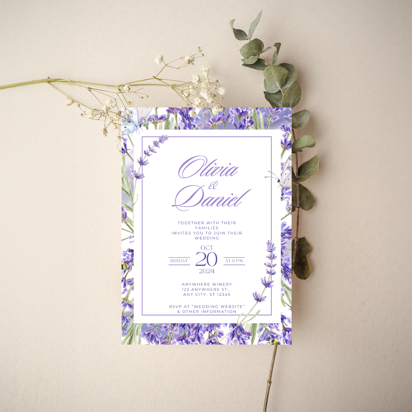 Invitation - Floral Style 4