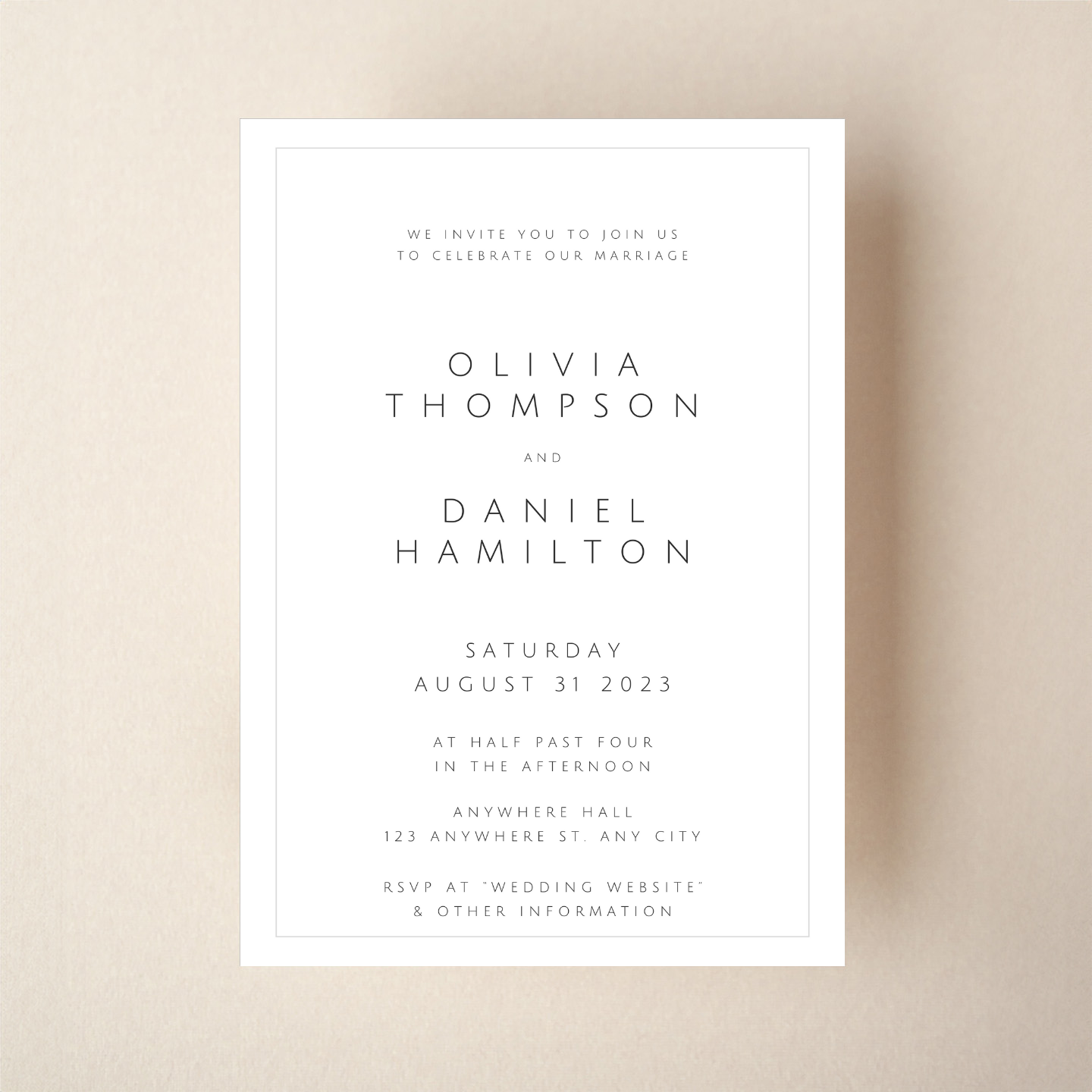 Invitation - Modern Minimal Style 5