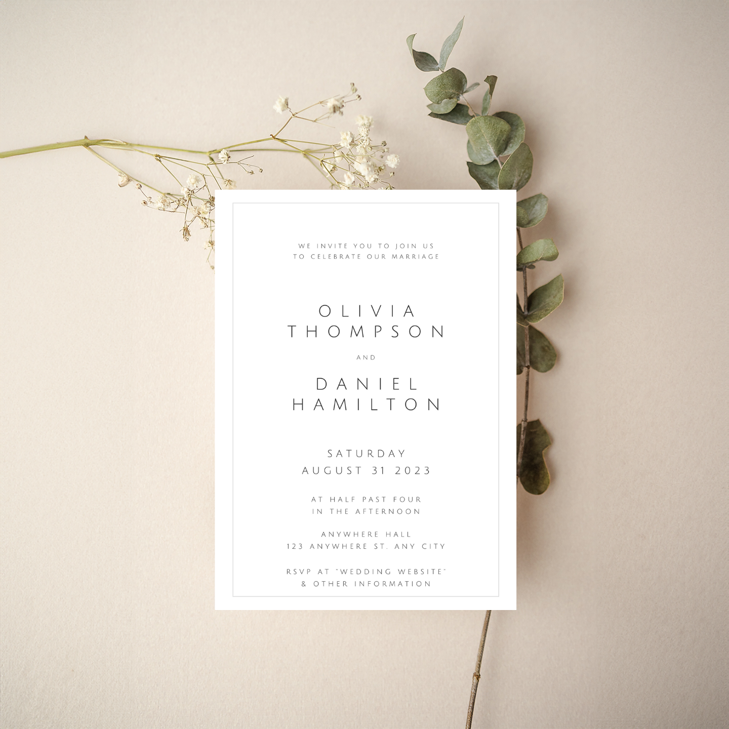 Invitation - Modern Minimal Style 5