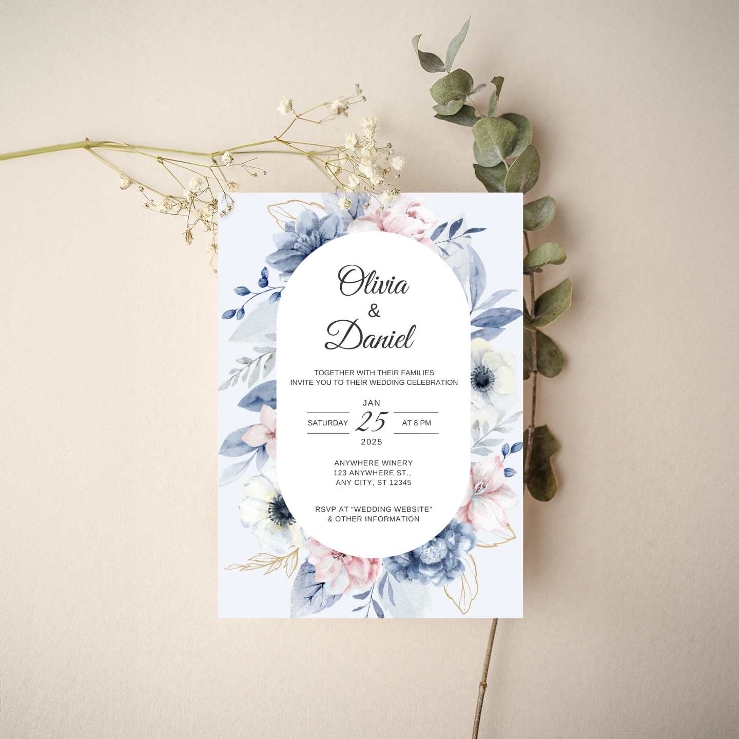 Invitation - Floral Style 5