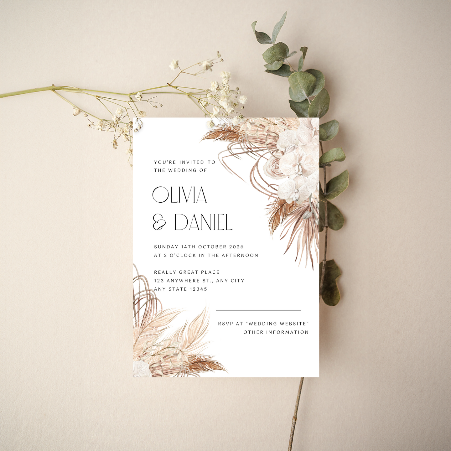 Invitation - BOHO Style 6