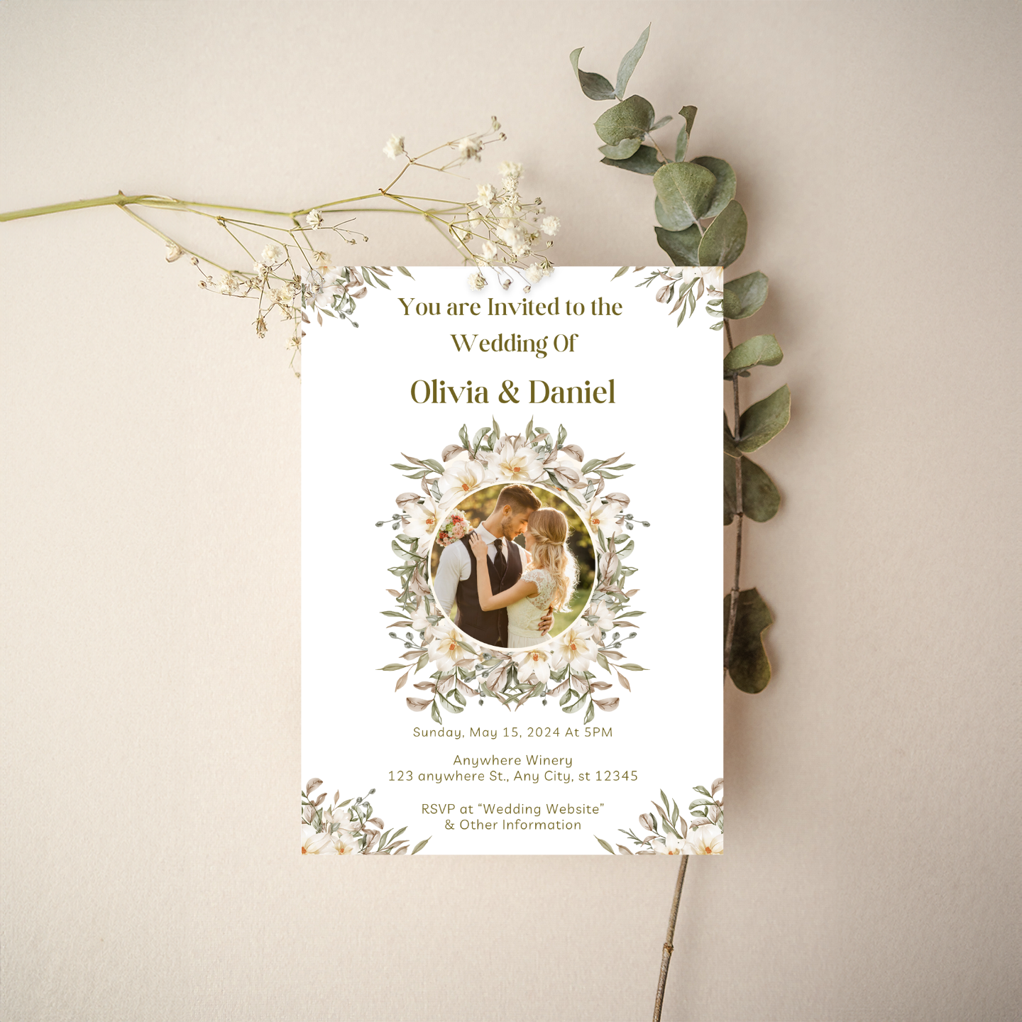 Invitation - Floral Style 6