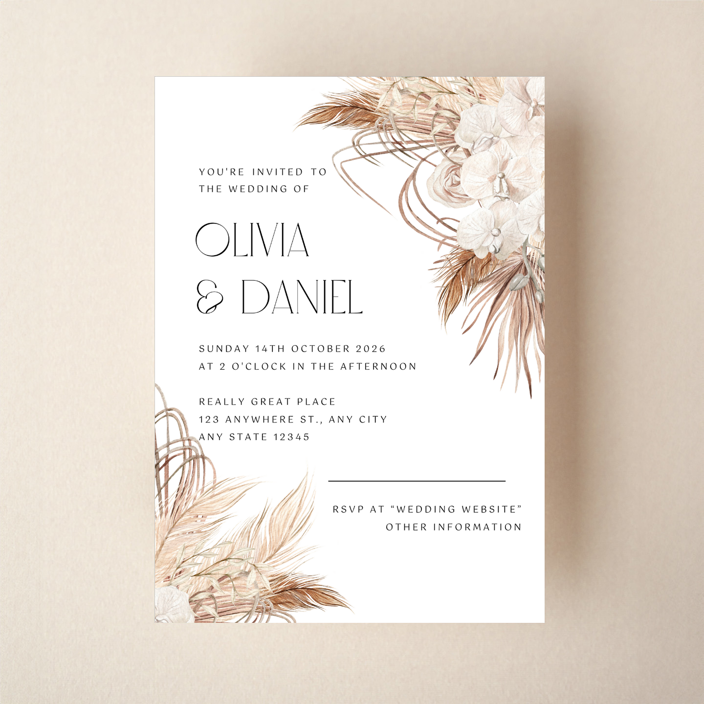 Invitation - BOHO Style 6