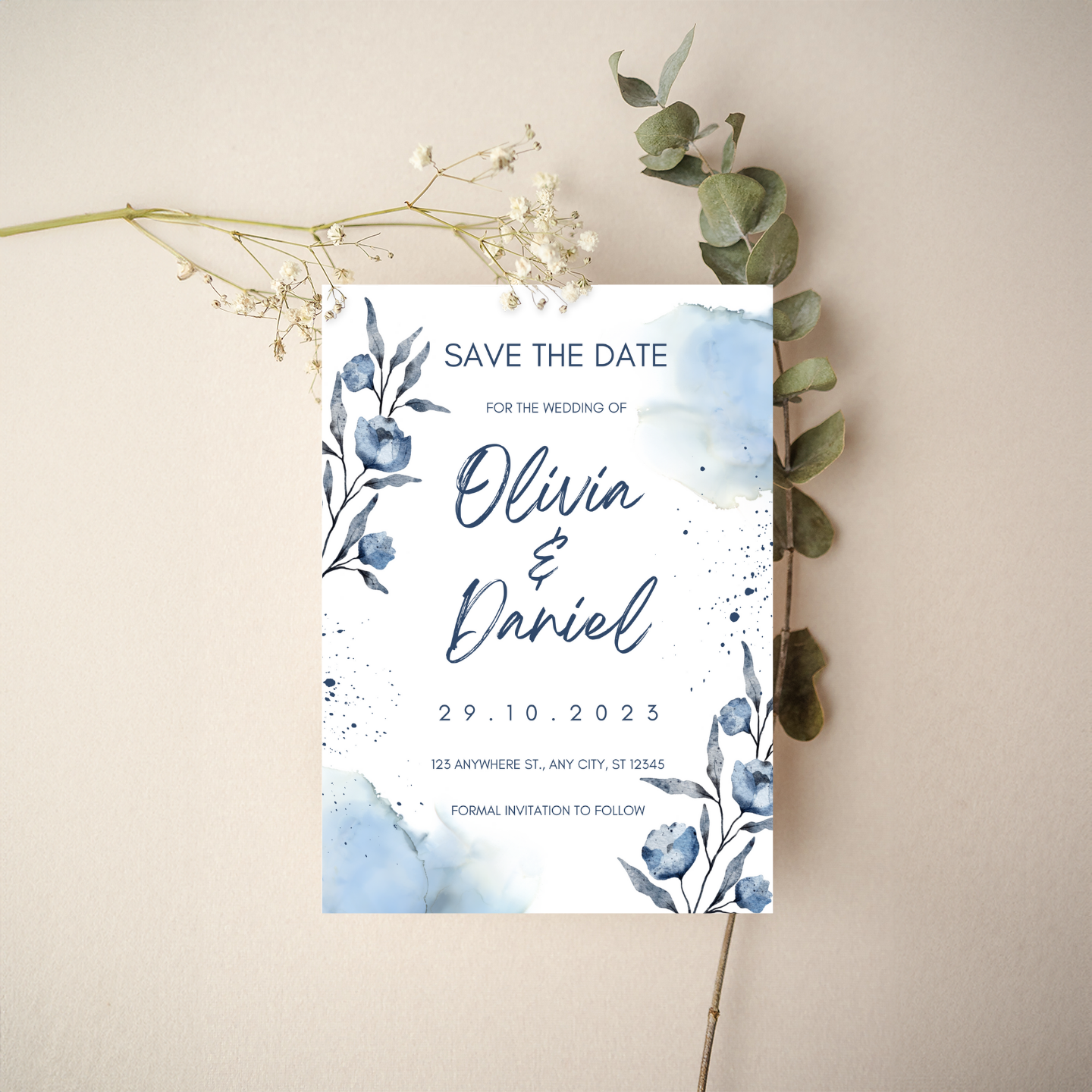 Save the Date - Floral Style 6