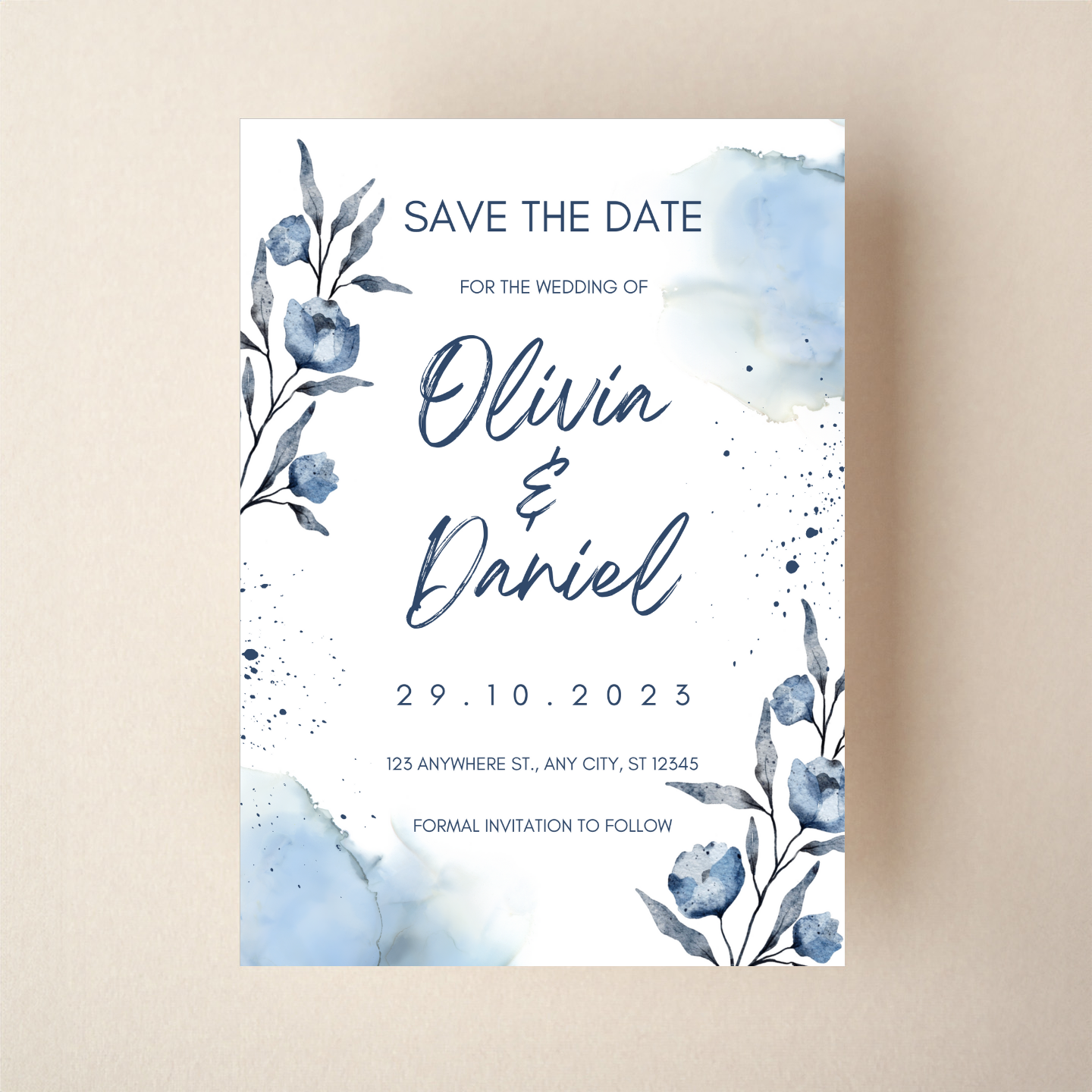 Save the Date - Floral Style 6