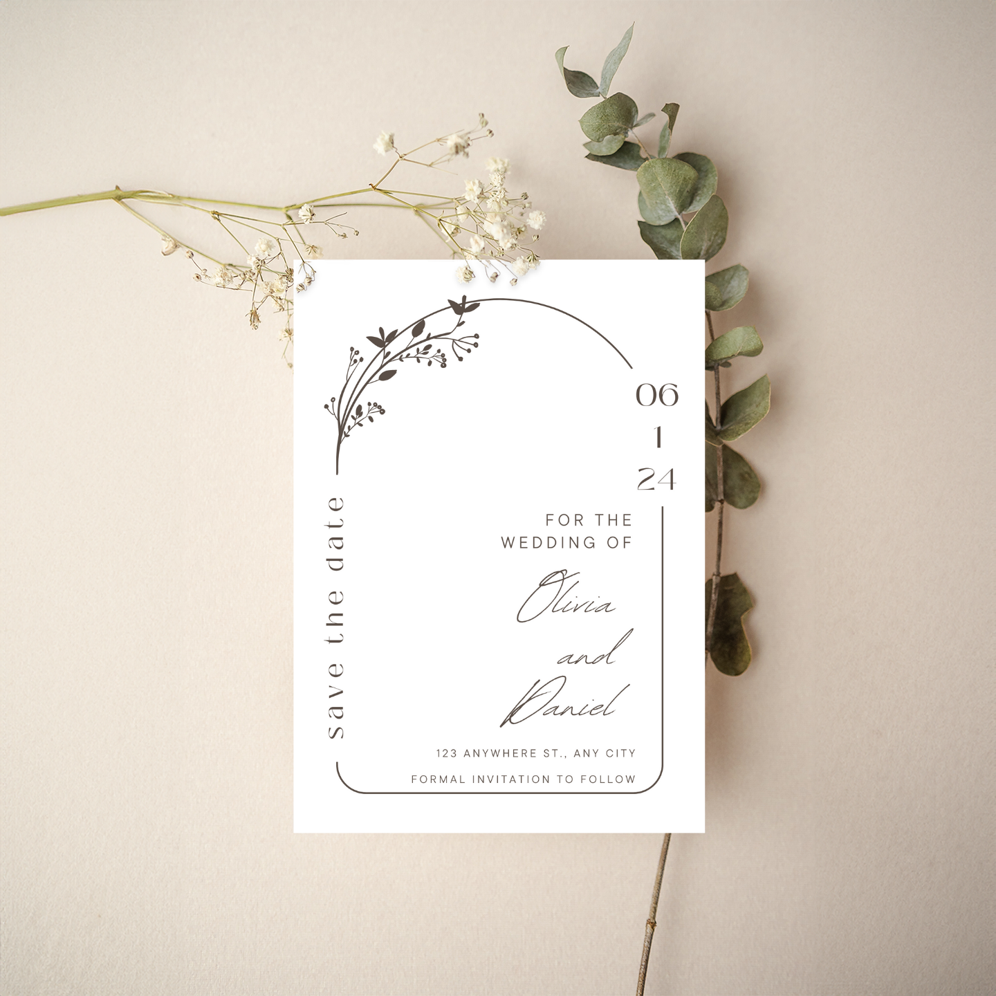 Save the Date - Modern Minimal Style 7
