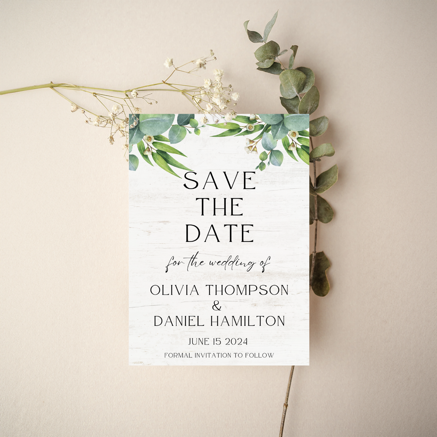 Save the Date - Floral Style 7