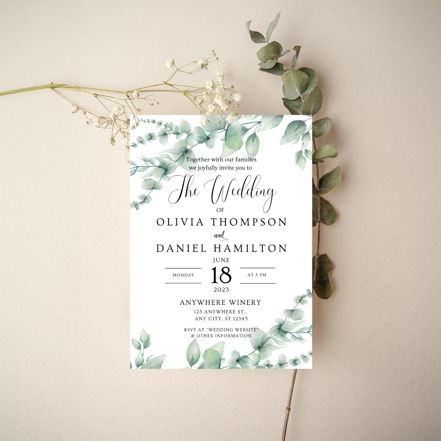 Invitation - Floral Style 7