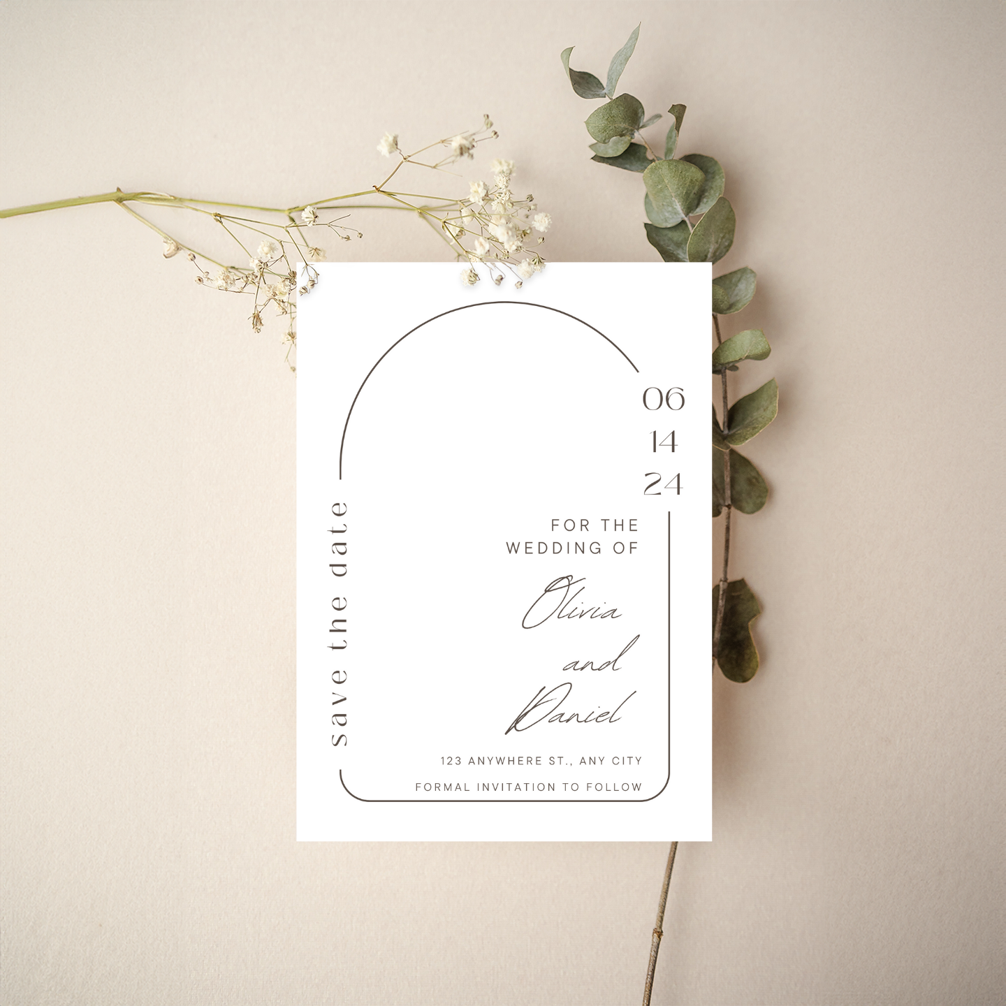 Save the Date - Modern Minimal Style 8