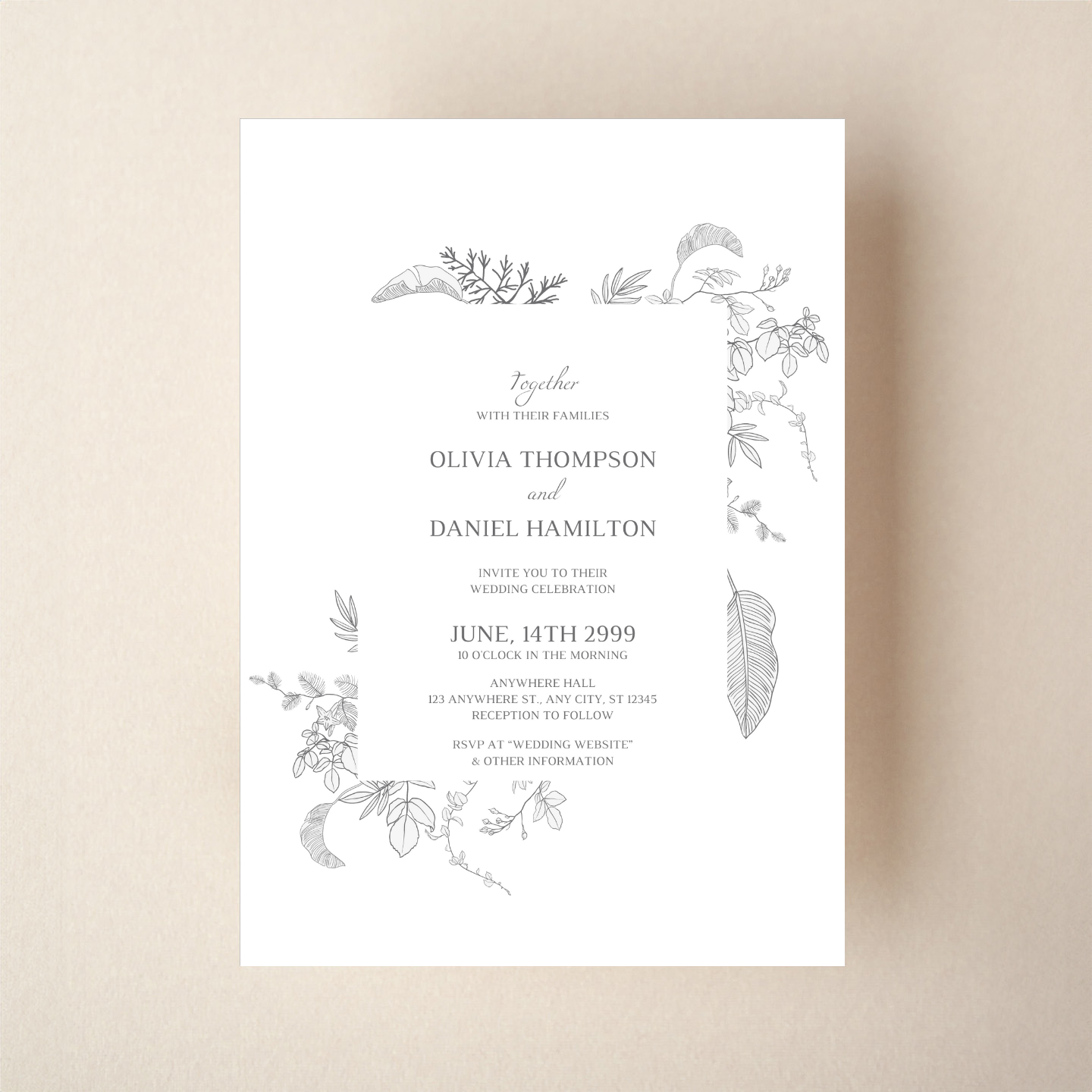 Invitation - Modern Minimal Style 9