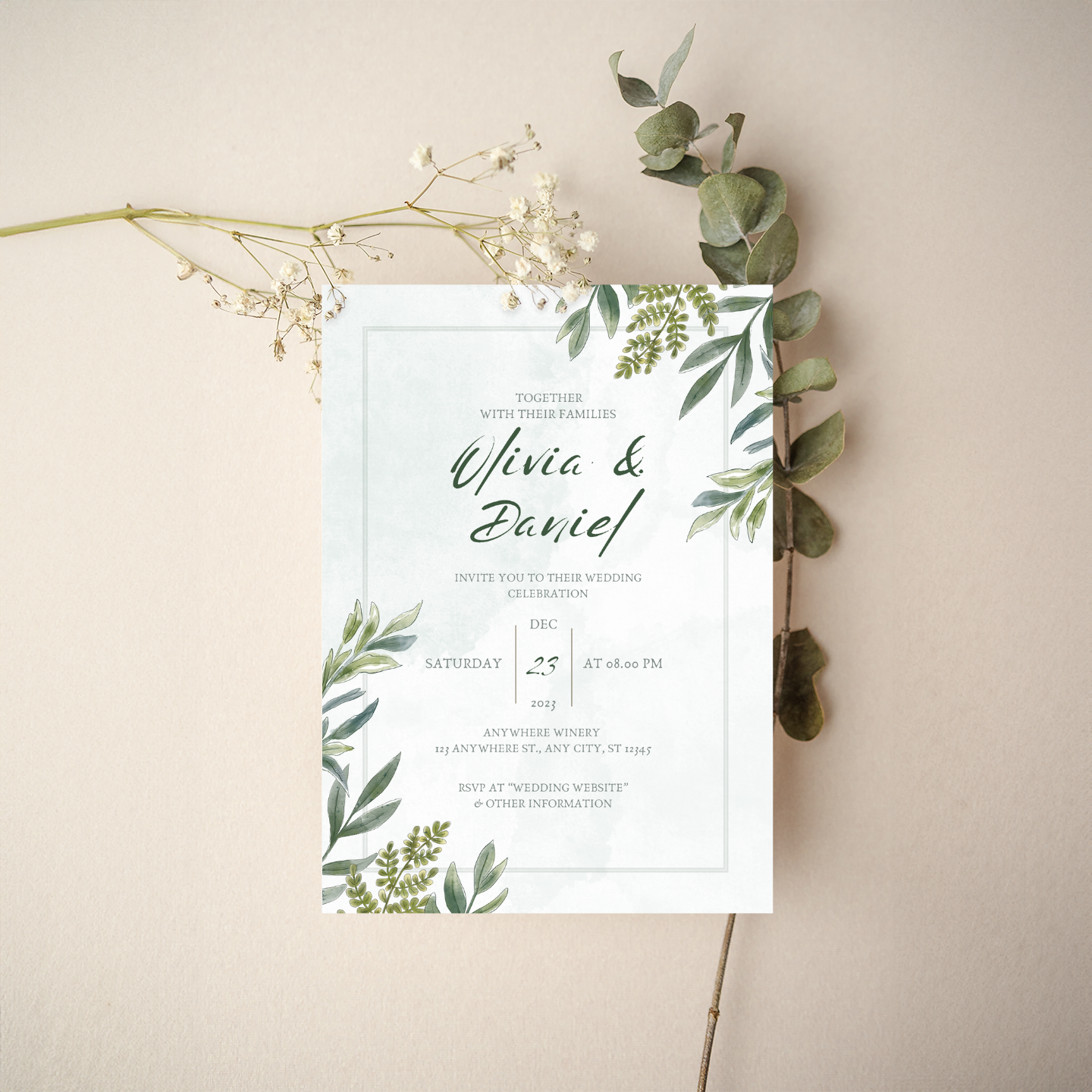 Invitation - Floral Style 9