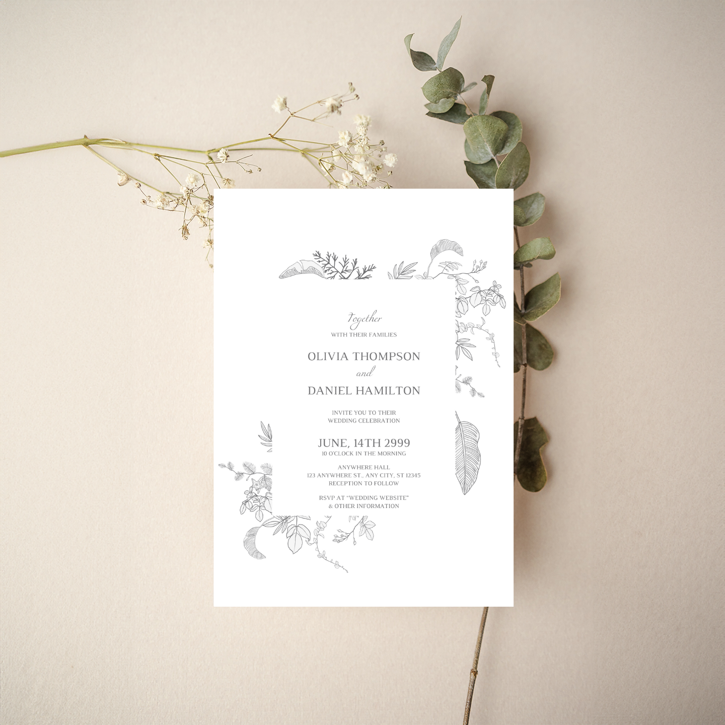 Invitation - Modern Minimal Style 9