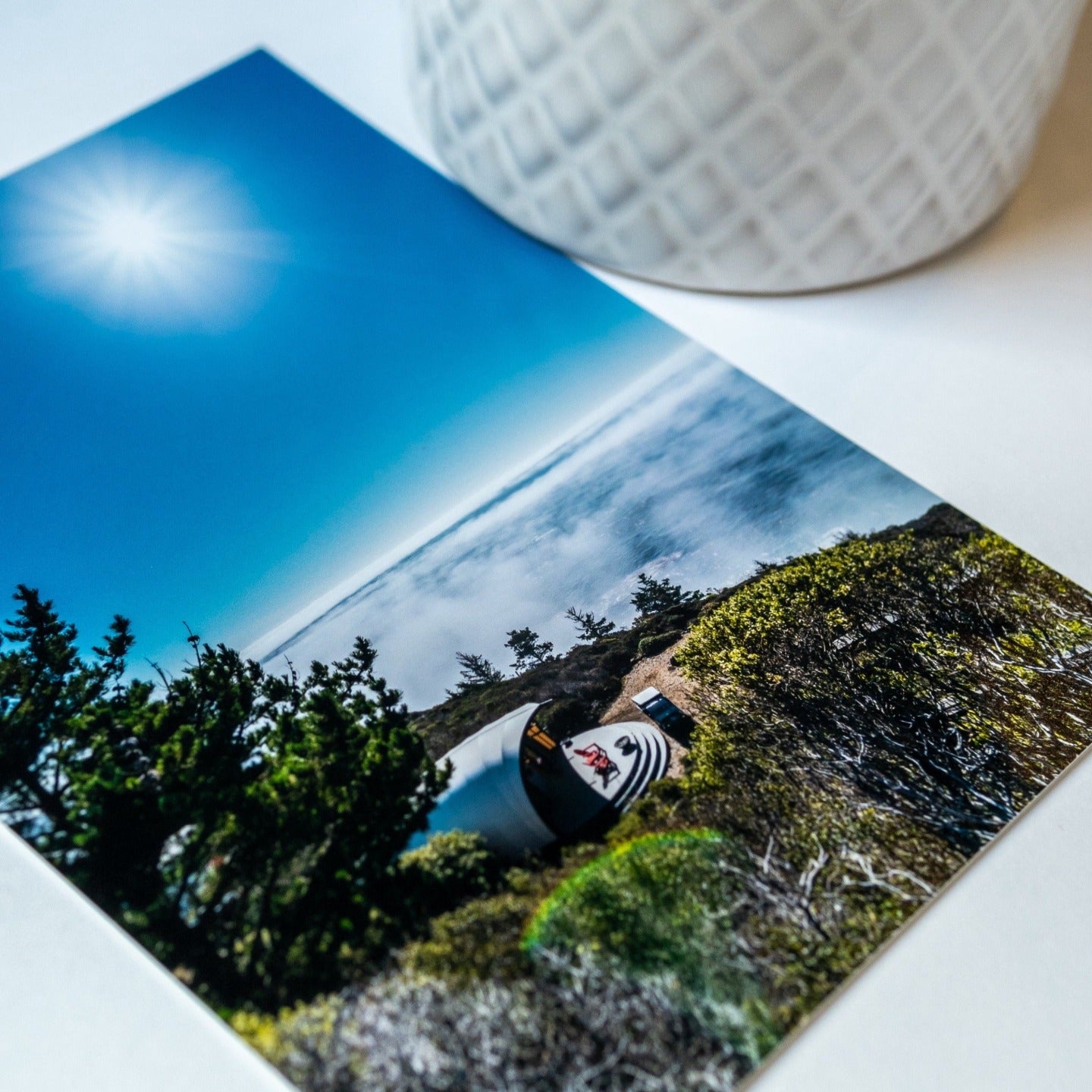 Premium lifestyle photo print, image closeup