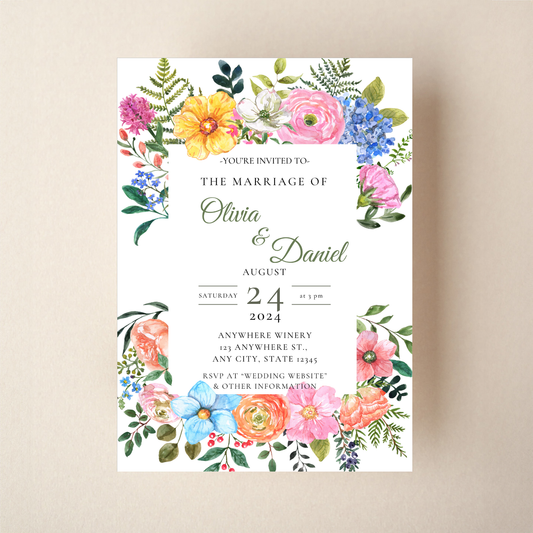 Invitation - Floral Style 10