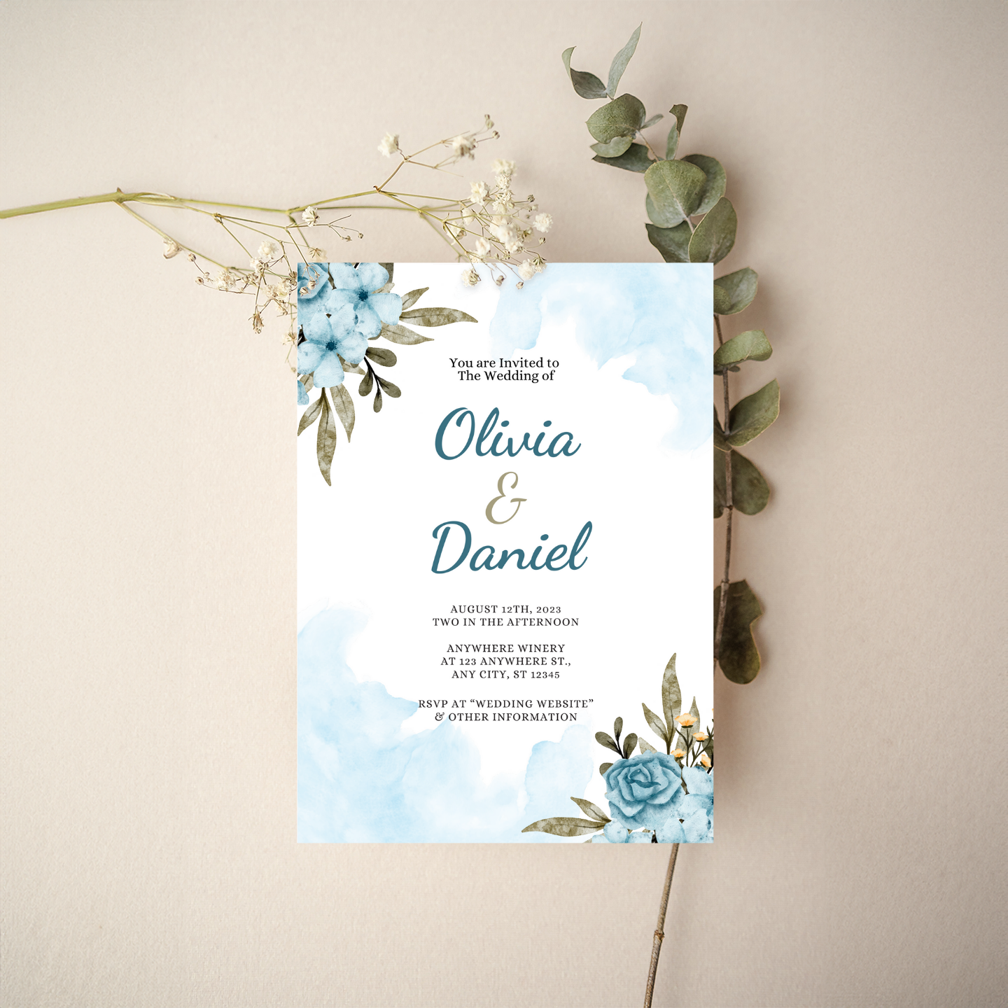 Invitation - Floral Style 14