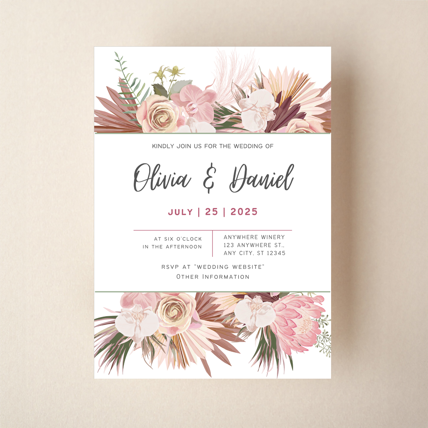 Invitation - BOHO Style 1