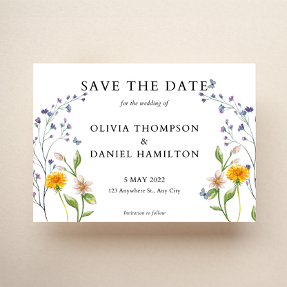 Save the Date - Floral Style 8