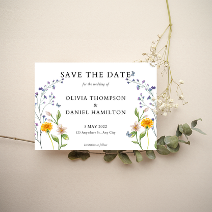 Save the Date - Floral Style 8